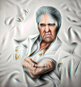 AI Art: Elvis Old and Angry